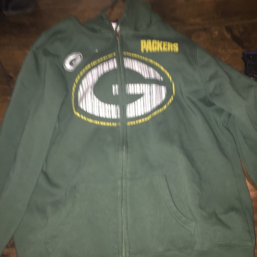 Greenbay packers zip up jacket